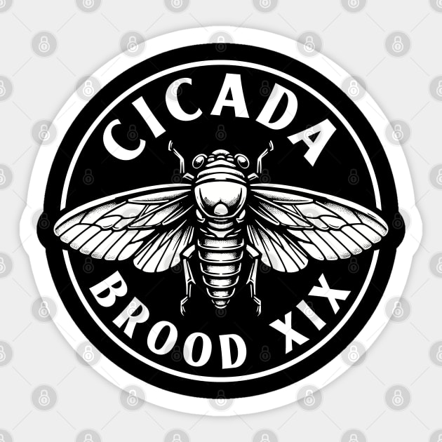 Cicada Brood XIX Southern Hatch Sticker by Huhnerdieb Apparel